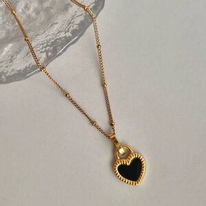 18K Gold Plated Heart Pendant Necklace